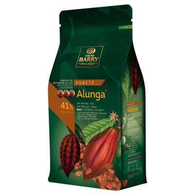 MILK CHOCOLATE COUVERTURE 41% PURETÉ ALUNGA™ - CACAO BARRY - 5kg
