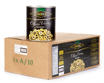 SLICED GREEN OLIVES - CARTIER 100 oz