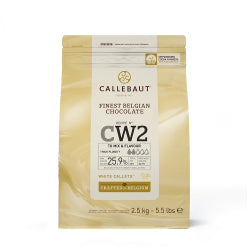 WHITE CHOCOLAT - BARRY CALLEBAUT - 2.5kg - 8 units