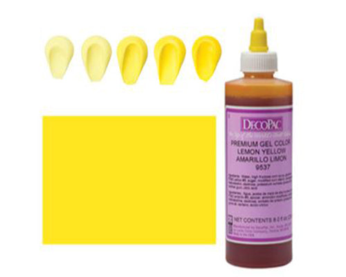 YELLOW LIQUID GEL COLOR 8 OZ 8 oz