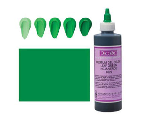 GREEN LIQUID GEL COLOR 8 OZ 8 oz