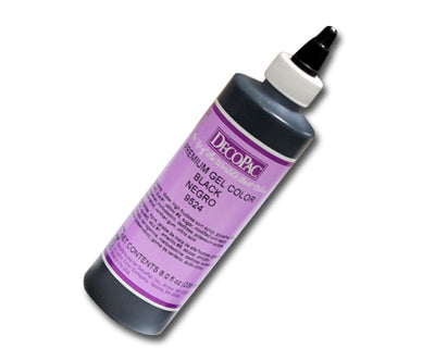 BLACK LIQUID GEL COLOR 8 OZ 8 oz