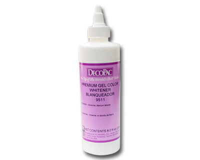 WHITE LIQUID GEL COLOR 8 OZ 8 oz