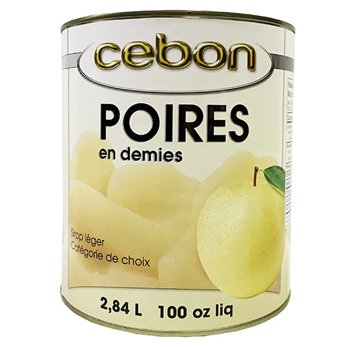PEAR HALVES IN LIGHT SYRUP  2.84 l