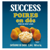 DICED PEARS IN LIGHT SYRUP SUCCESS 2.84 l  (100 fl oz)