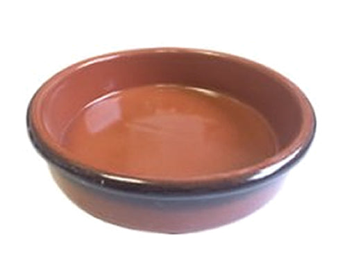 TERRACOTTA BROWN RAMEKIN GLAZED WITH A BLACK EDGE 100ml, 115x90xH26 - 44 units