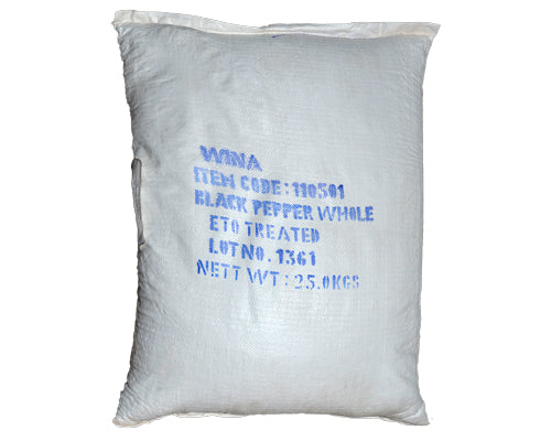 PEPPER BLACK WHOLE - 25 kg