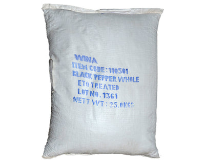 PEPPER BLACK WHOLE - 25 kg