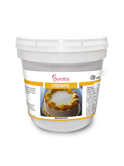 CRÈME DE GARNITURE À LA MANGUE PRÊTE À L’EMPLOI – PURATOS – 9 kg