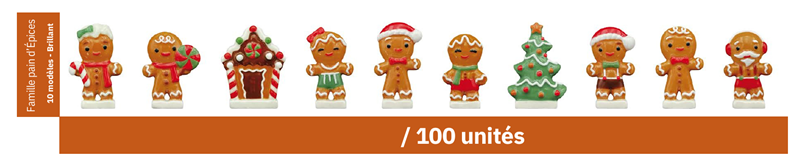 CERAMIC BEAN GINGER BREAD - 100 units