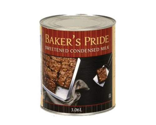 SWEET CONDENSED MILK - BAKER'S PRIDE 6  x 3.06 litres
