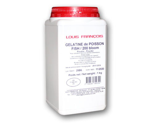 GELATINE 200 BLOOM ( POISSON ) - LOUIS FRANÇOIS 1 kg