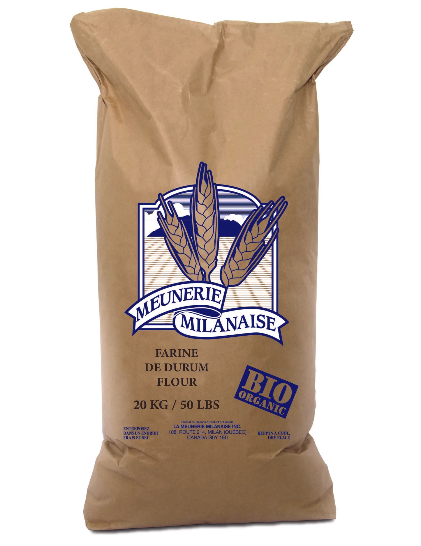 ORGANIC DURUM FLOUR -MILANAISE - 20kg