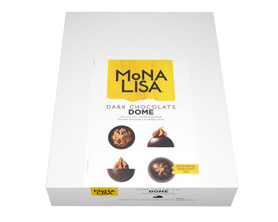 DARK CHOCOLATE 64% DOME IN HALF-SPHERE SHAPE - MONA LISA - 28 units