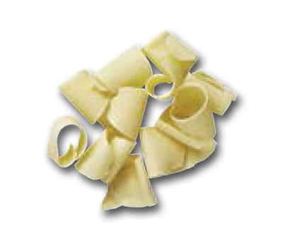 WHITE CHOCOLATE CURLED SHAVINGS - MONA LISA - 5lbs 2.268kg