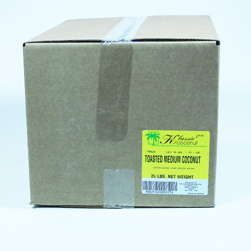 MEDIUM ROASTED COCONUT - 25 lbs - 11.34 kg