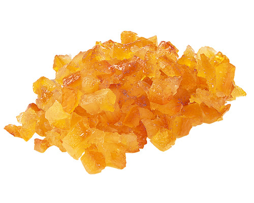CUT DRAINED CANDIED ORANGE PEEL DICES 5 mm x 8 mm   3 kg
