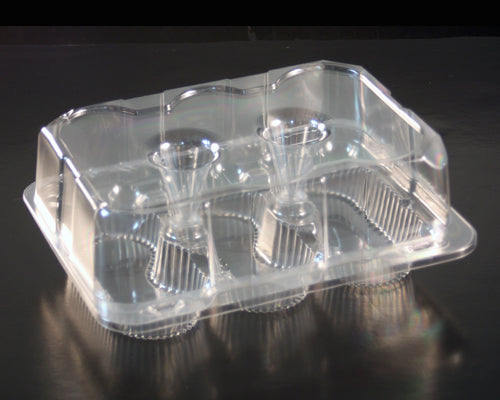 Smooth Containers 6 CAVITY SMOOTH WALL CONTAINER 87/8 x 6 13/16 x 3 7/16 100 units ...