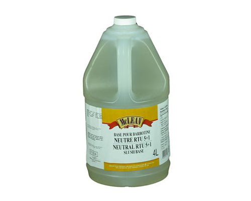 PLAIN SLUSH BASE  5 /1 READY TO USE - MCLEAN 4 litres