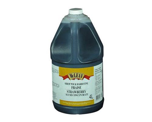 STRAWBERRY CONCENTRATED SLUSH - MCLEAN  4 litres