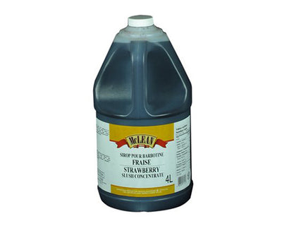 STRAWBERRY CONCENTRATED SLUSH - MCLEAN  4 litres