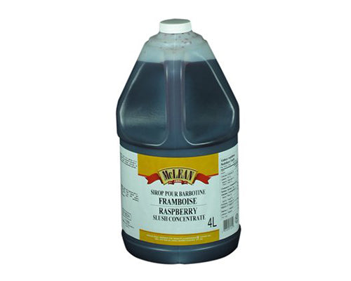 SLUSH SYROP RASPBERRY - MCLEAN  4 litres