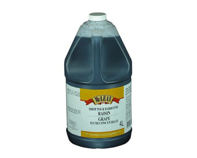 SLUSH SYROP RAISIN  FLAVOR  - MCLEAN  4 litres