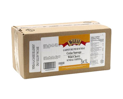 WILD CERRY SAUCE FOR SUNDAE - MCLEAN - 5 x 1 litre