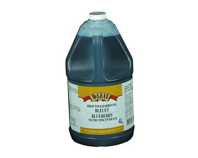 BLUEBERRY CONCENTRATED SLUSH - MCLEAN 4 litres