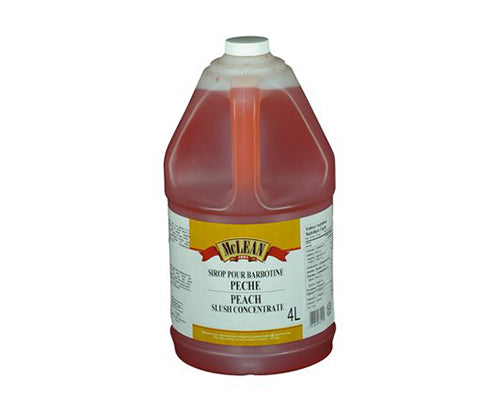 SLUSH SYROP PEACH  FLAVOR  - MCLEAN 4 litres