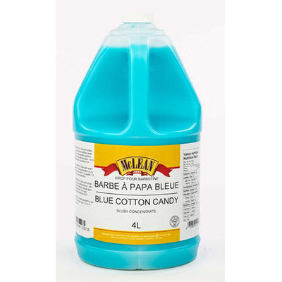 SYRUP FOR BARBOTINE COTTON CANDY BLUE - MCLEAN 4  litres