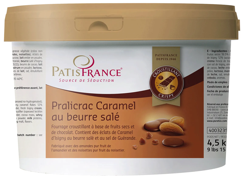 PRALICRAC SALTED BUTTER CARAMEL - PATISFRANCE - 4.5 kg