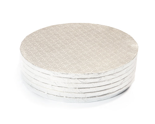 12'' ROUND SILVER CAKE BOARD 1/2'' - 6 units