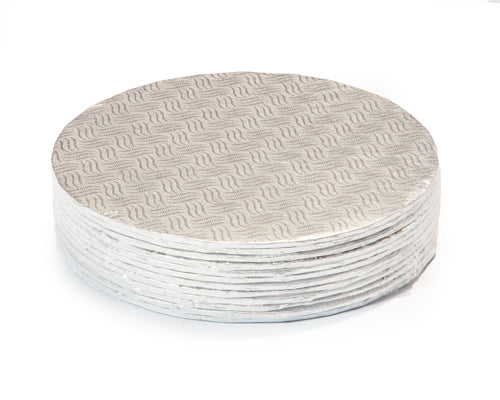9'' ROUND SILVER CAKE BOARD 3/16 12 units