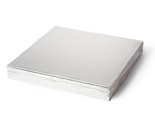 14'' SQUARE SILVER CAKE BOARD 12 units