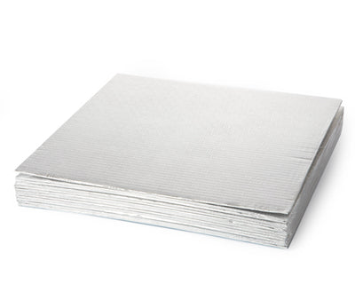 SQUARE SILVER CAKE BOARD 16 x 16 x 1/8'' - 12 units