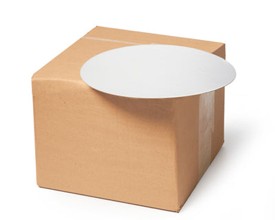 SILVER 28 PTS THIN CAKE BOARD 10 ROUND 250 units