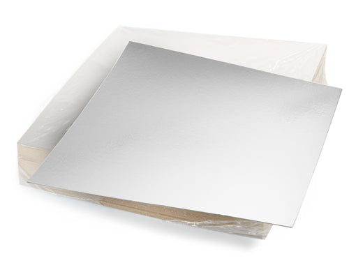 SILVER 28 PTS CAKE BOARD 14X14  100 units