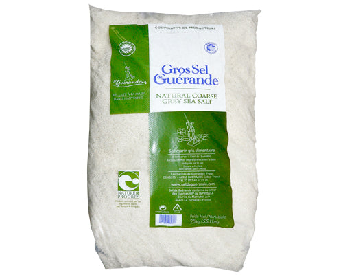 GREY COARSE SEA SALT FROM GUERANDE 25 kg