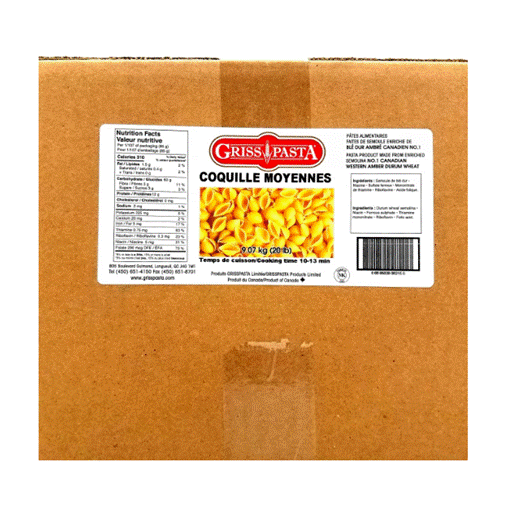 PASTA BABY SHELLS -  10 lb - 9.072 kg
