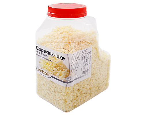 MINI WHITE CHOCOLATE LUXURY-SHAVINGS - CEBON - 1 kg