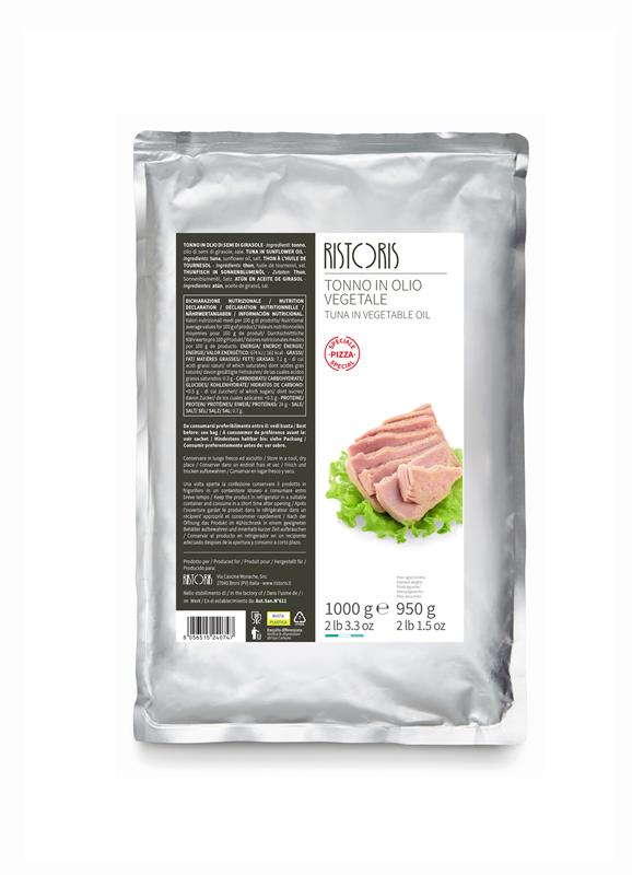 TUNA IN SUNFLOWER OIL  PIZZA SPECIAL - RISTORIS  1000 g