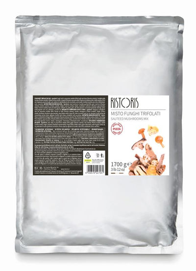 SAUTEED MIXED MUSHROOMS IN OIL, PIZZA SPECIAL- RISTORIS - 6 x 3 lb