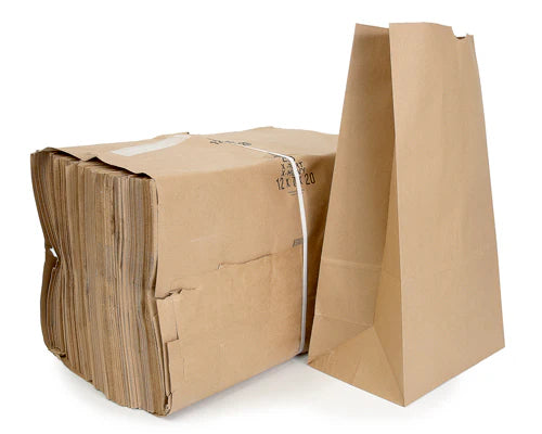 BROWN PAPER BAGS 12" x 7" x 20" DD50 - 300 UNITS