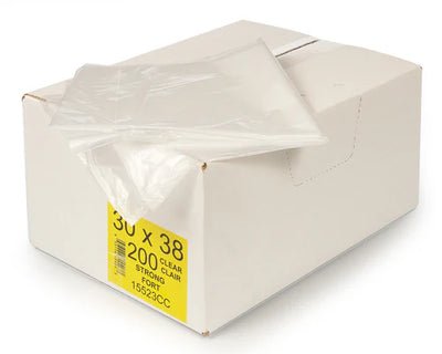 CLEAR REGULAR GARBAGE BAGS 30 x 38 - 250 units