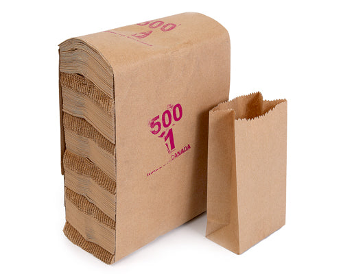 BROWN GROCERY BAGS 1lb - 500 units