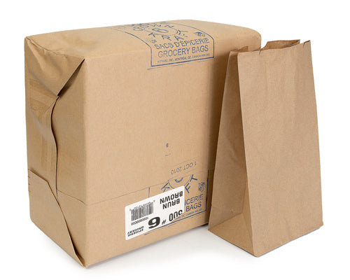 BROWN GROCERY BAGS 6 lb - 500 units