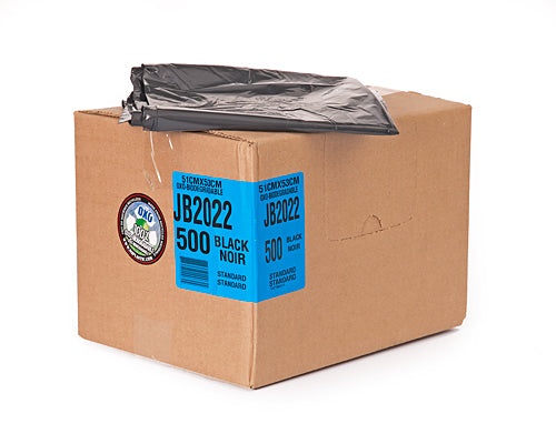 REGULAR BLACK GARBAGE BAG 20''X22'' 500 units