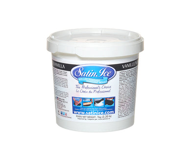 BLACK VANILLA ICE ROLLED FONDANT - SATIN ICE 1 kg