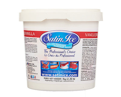 RED VANILLA ICING ROLL - SATIN ICE 1 kg